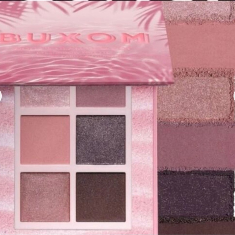 BUXOM Pink & Plum Eyeshadow Palette - Soft Rose, Mauve & Deep Plum Shades